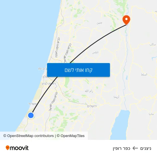 מפת ניצנים לכפר רופין