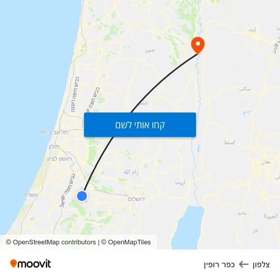 מפת צלפון לכפר רופין