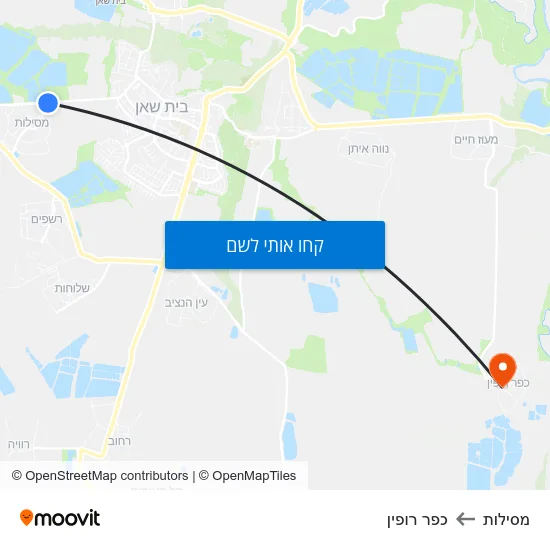 מפת מסילות לכפר רופין