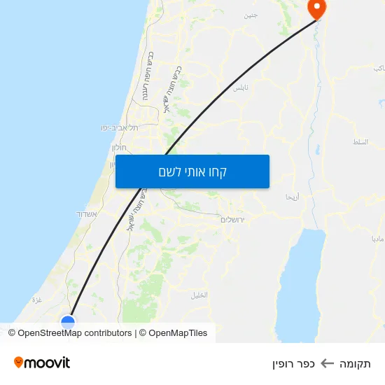 מפת תקומה לכפר רופין