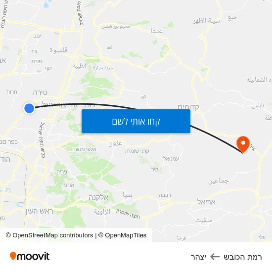 מפת רמת הכובש ליצהר