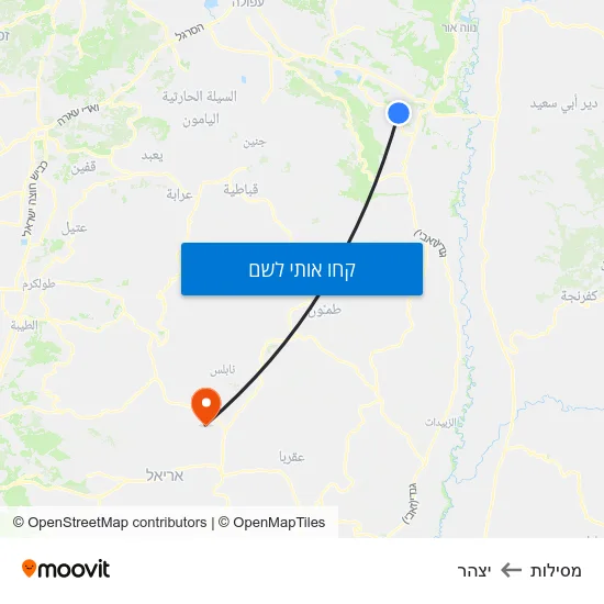מפת מסילות ליצהר