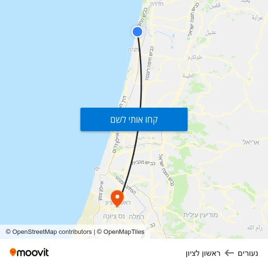 מפת נעורים לראשון לציון