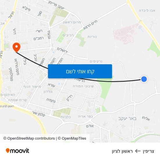 מפת צריפין לצריפין