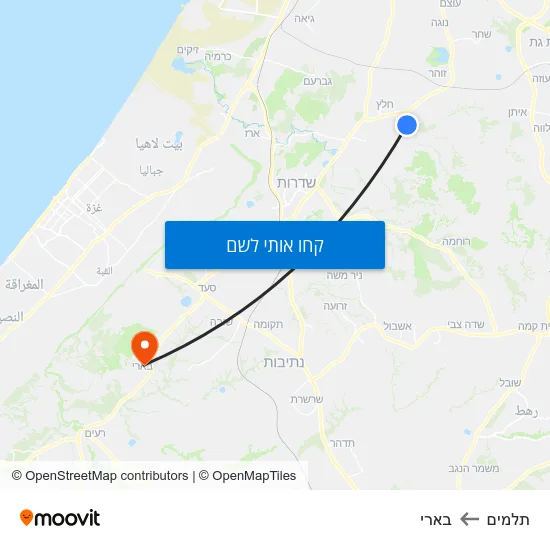 מפת תלמים לבארי