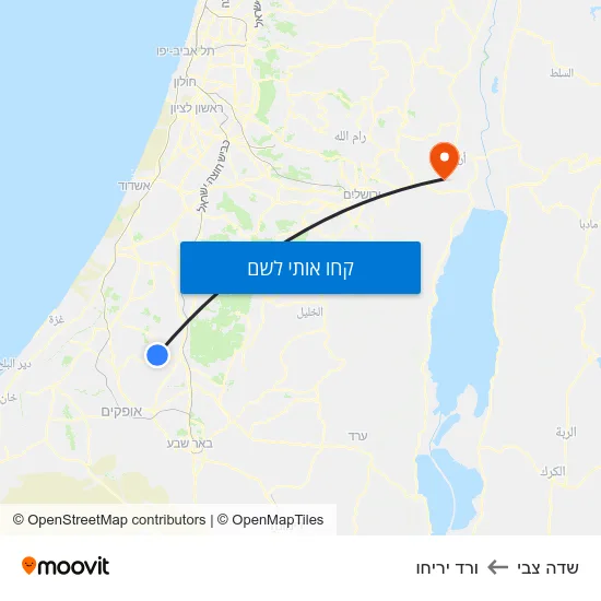 מפת שדה צבי לורד יריחו