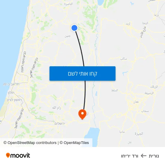 מפת נורית לורד יריחו