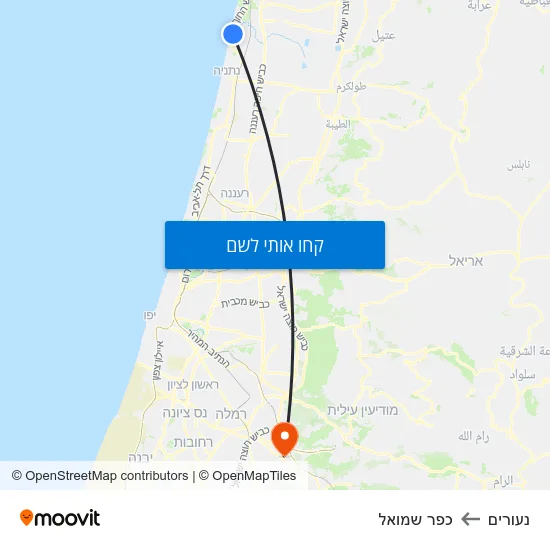 מפת נעורים לכפר שמואל