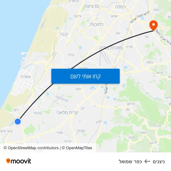 מפת ניצנים לכפר שמואל