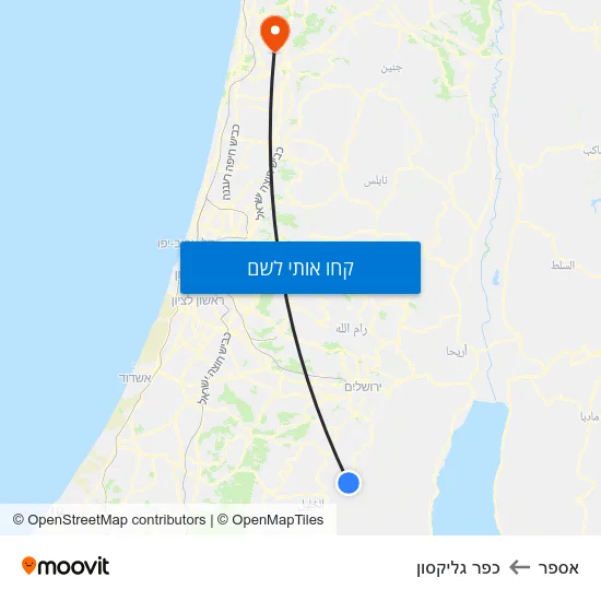מפת אספר לכפר גליקסון