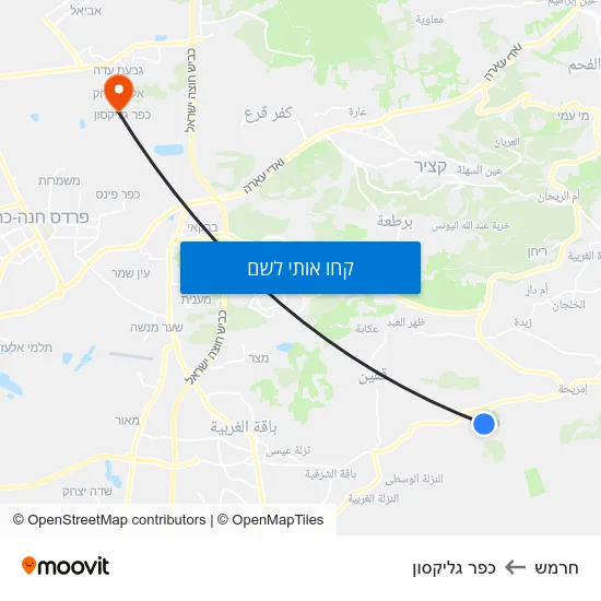 מפת חרמש לכפר גליקסון