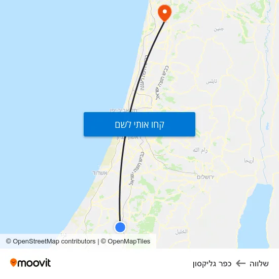 מפת שלווה לכפר גליקסון