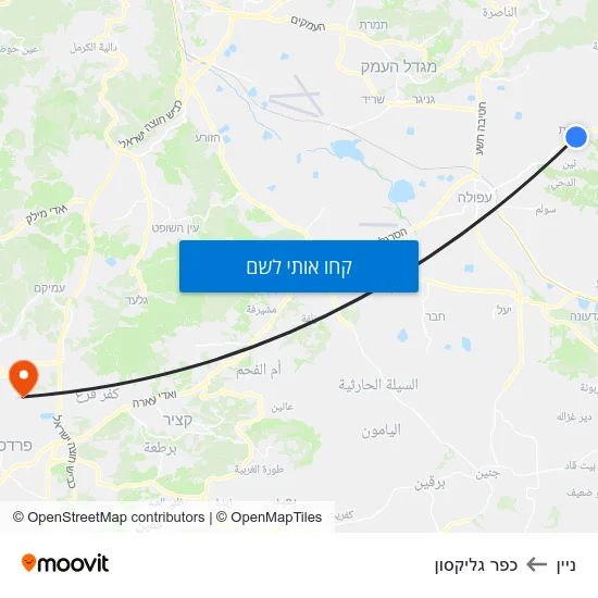 מפת ניין לכפר גליקסון