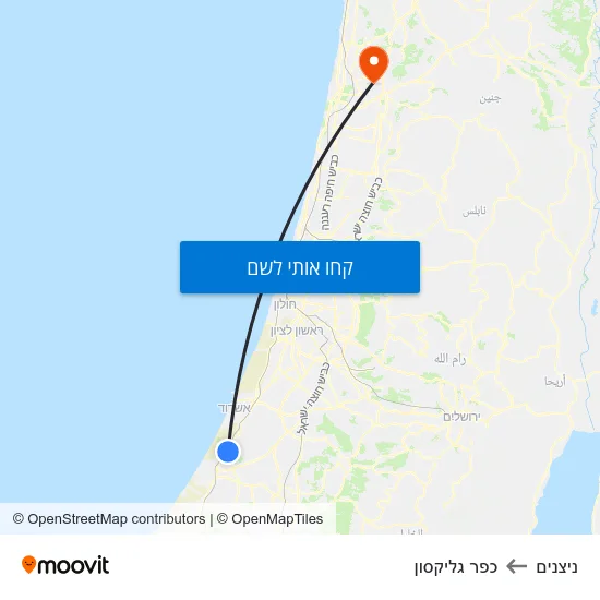 מפת ניצנים לכפר גליקסון