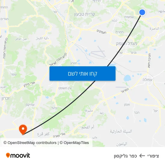 מפת ציפורי לכפר גליקסון