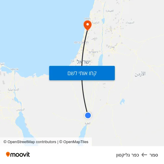 מפת סמר לכפר גליקסון