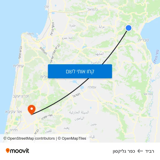 מפת רביד לכפר גליקסון