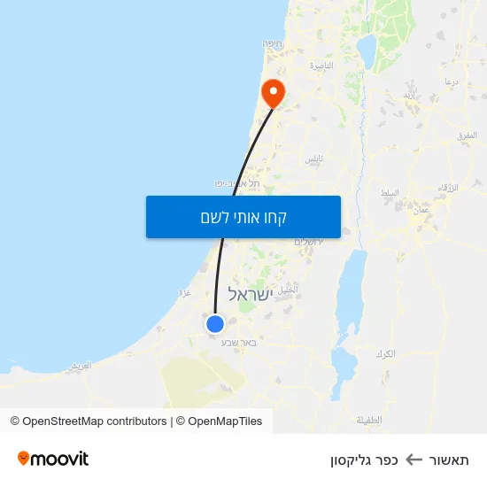 מפת תאשור לכפר גליקסון