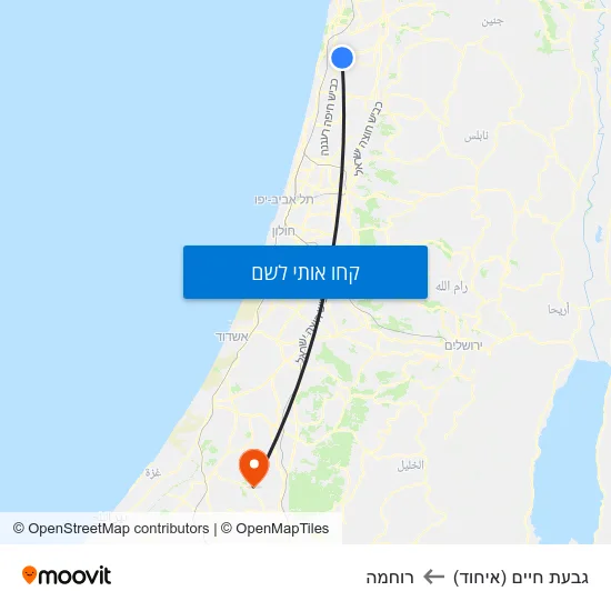 מפת גבעת חיים (איחוד) לרוחמה