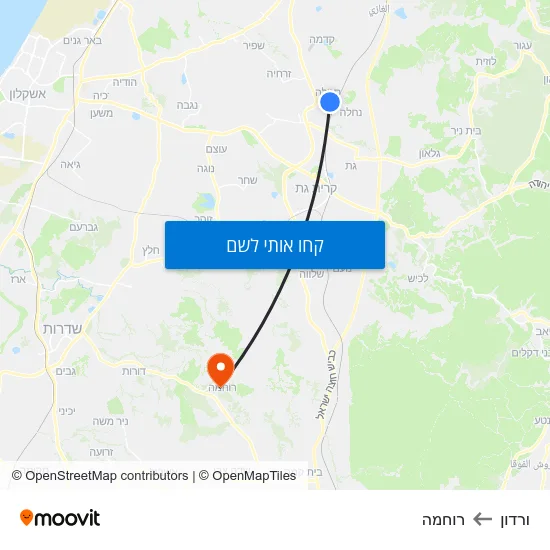 מפת ורדון לרוחמה