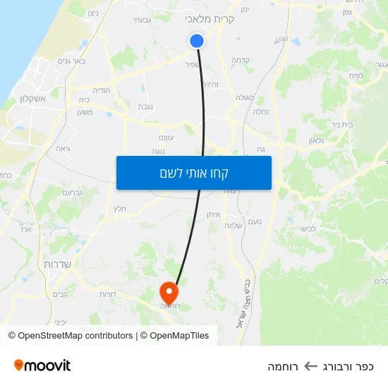 מפת כפר ורבורג לרוחמה