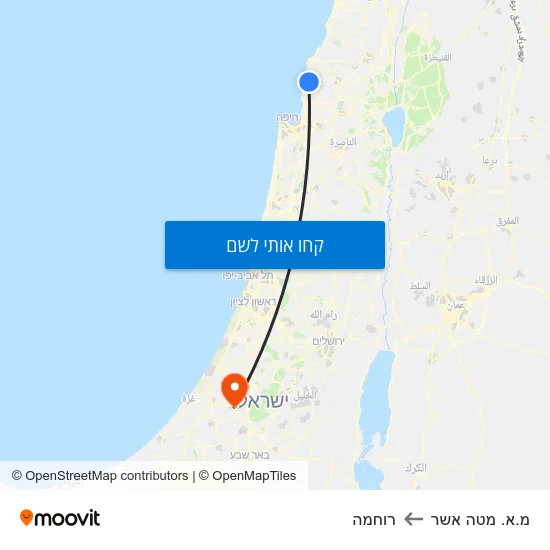 מפת מ.א. מטה אשר לרוחמה