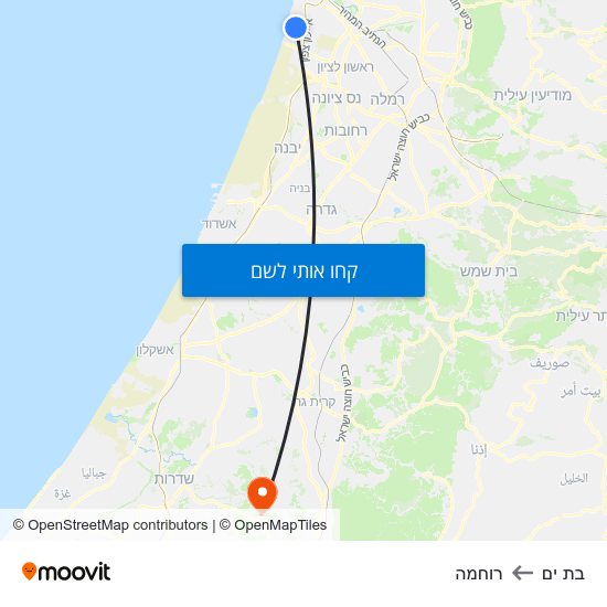 מפת בת ים לרוחמה