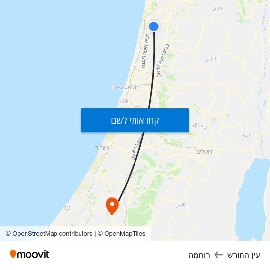 מפת עין החורש לרוחמה