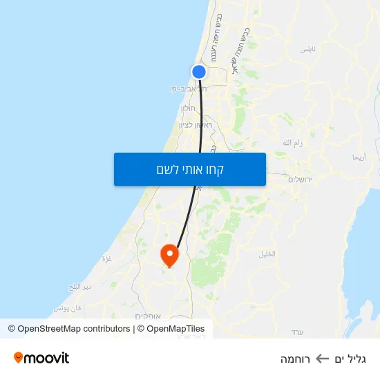מפת גליל ים לרוחמה
