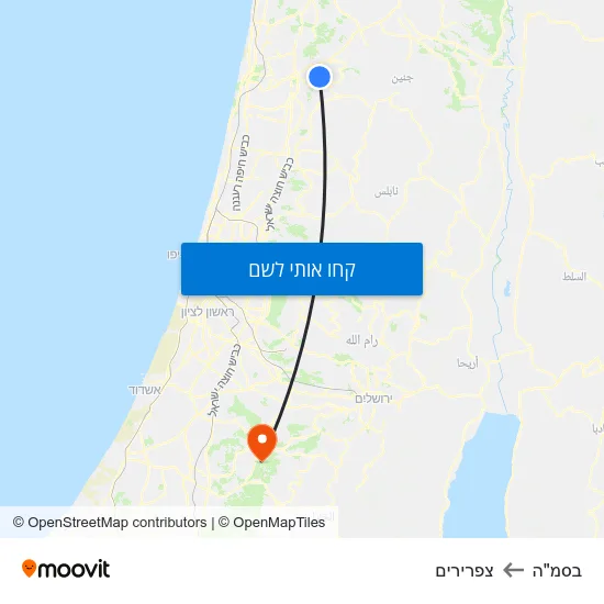 מפת בסמ"ה לצפרירים