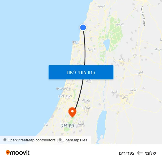 מפת שלומי לצפרירים