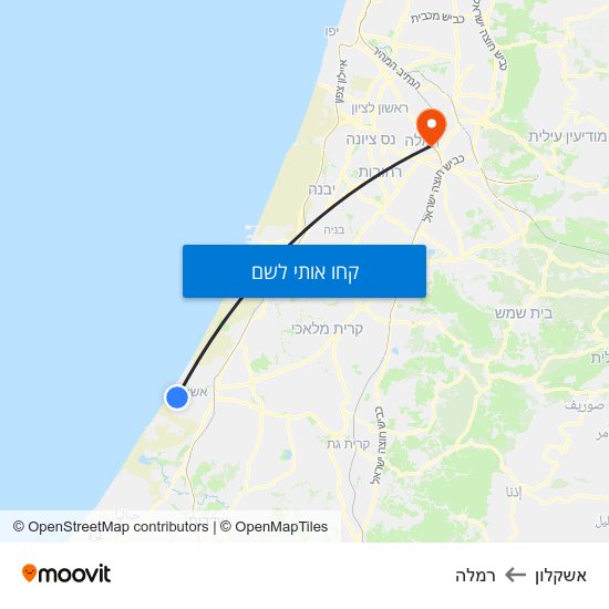 מפת אשקלון לרמלה