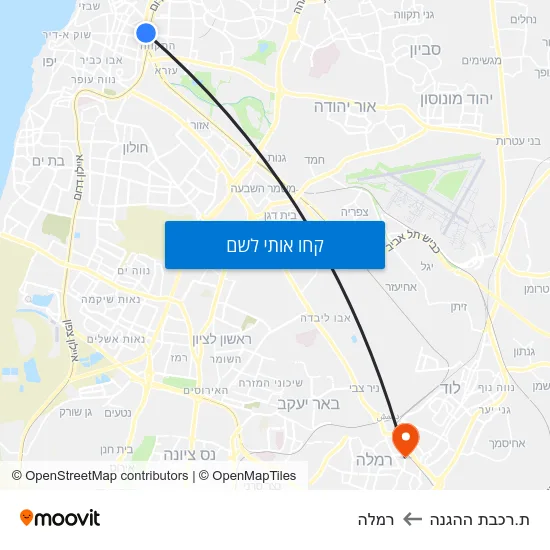 מפת ת.רכבת ההגנה לרמלה