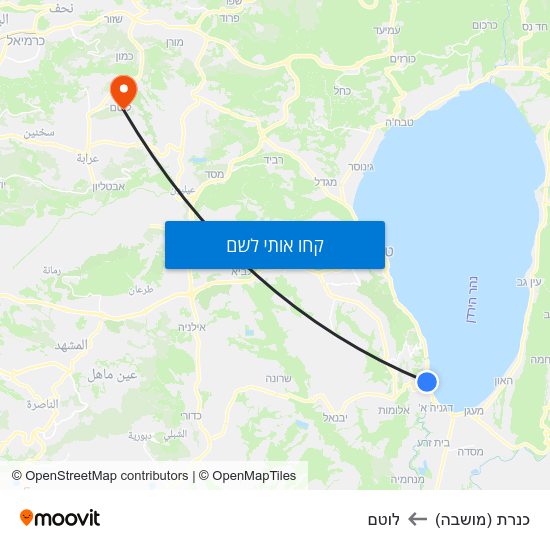 מפת כנרת (מושבה) ללוטם