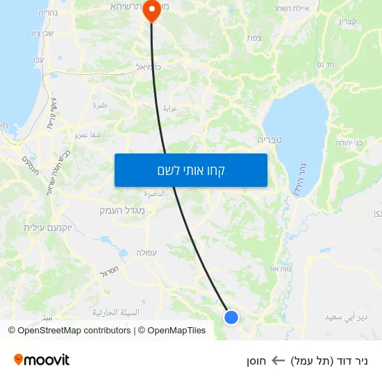 מפת ניר דוד (תל עמל) לחוסן
