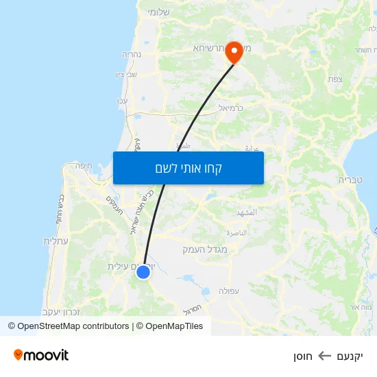 מפת יקנעם לחוסן