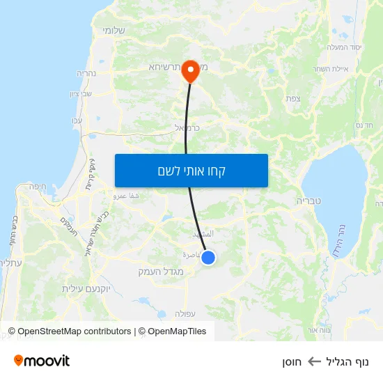 מפת נוף הגליל לחוסן