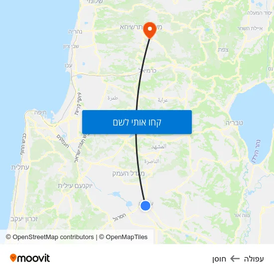מפת עפולה לחוסן