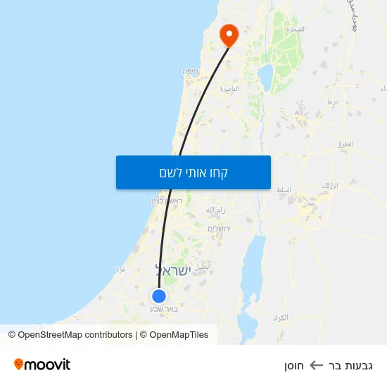 מפת גבעות בר לחוסן