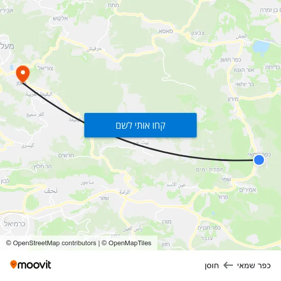 מפת כפר שמאי לחוסן