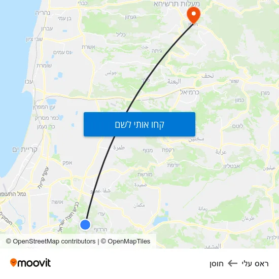 מפת ראס עלי לחוסן
