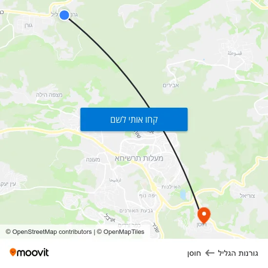 מפת גורנות הגליל לחוסן