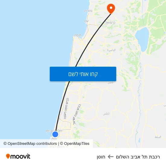 מפת רכבת תל אביב השלום לחוסן