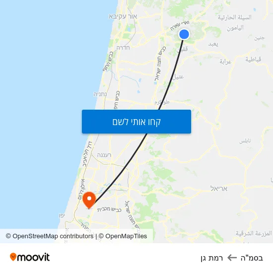 מפת בסמ"ה לרמת גן