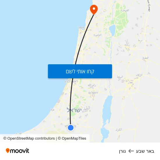 מפת באר שבע לגורן