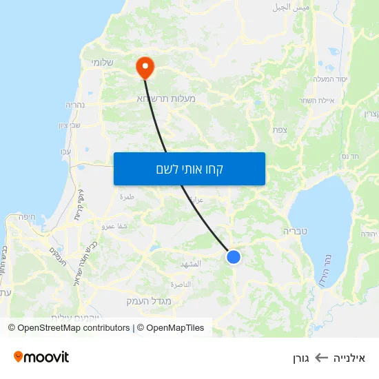 מפת אילנייה לגורן