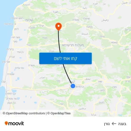מפת בענה לגורן