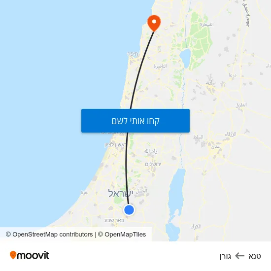 מפת טנא לגורן
