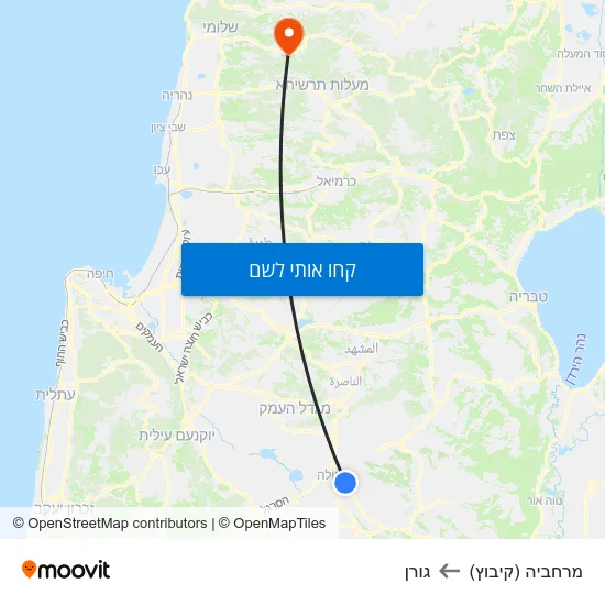 מפת מרחביה (קיבוץ) לגורן
