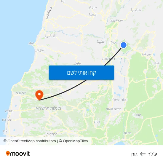 מפת ע'ג'ר לגורן